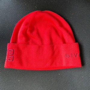 Givenchy logo wool beanie NWT